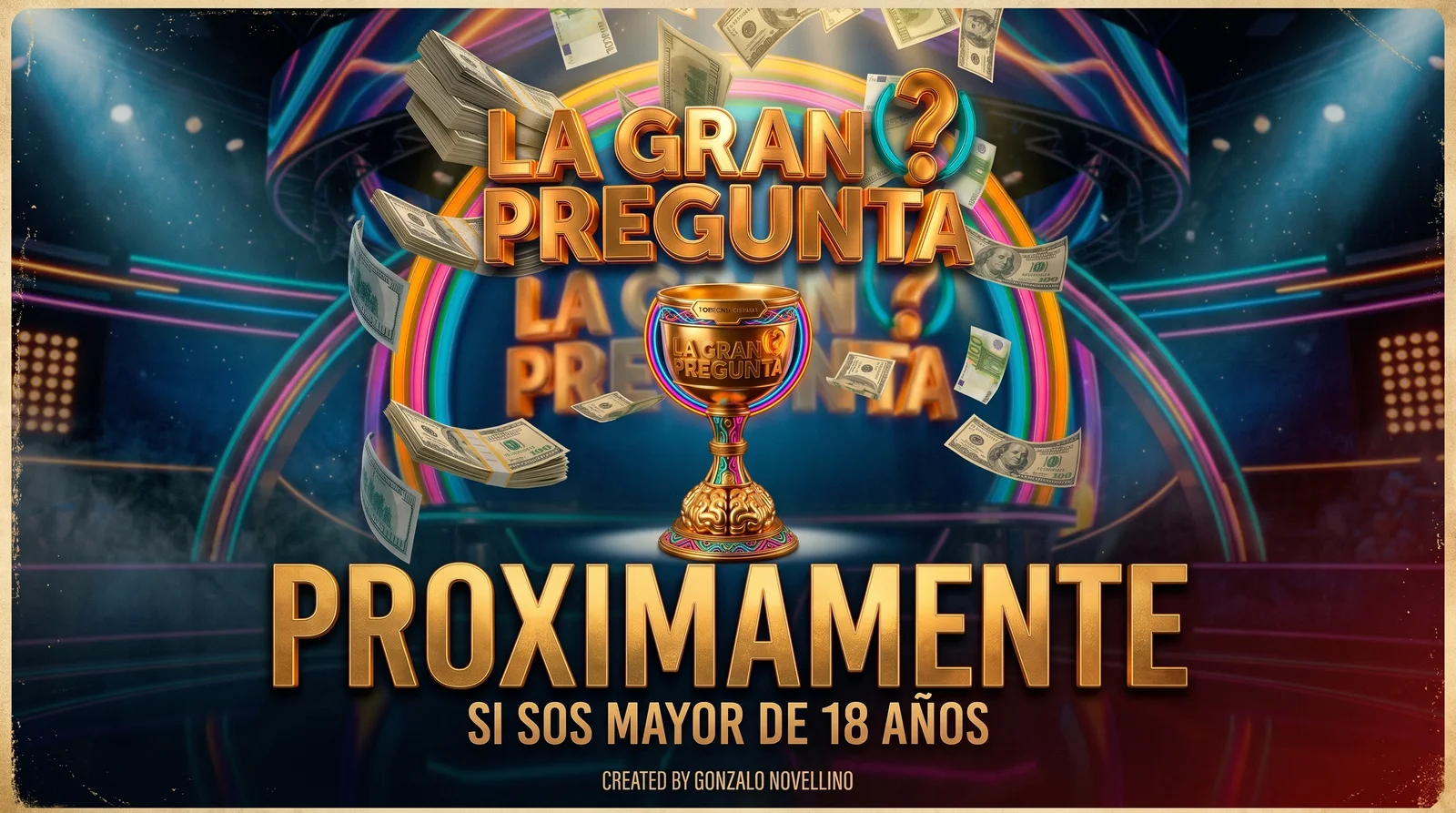 Afiche: La Gran Pregunta, próximamente, si sos mayor de 18 años